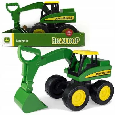 TOMY JOHN DEERE KOPARKA TRAKTOR ŁADOWARKA