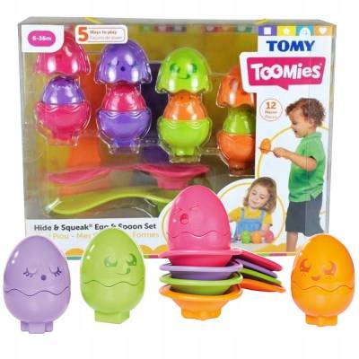 TOMY TOOMIES Jajeczka z łyżeczkami E73082