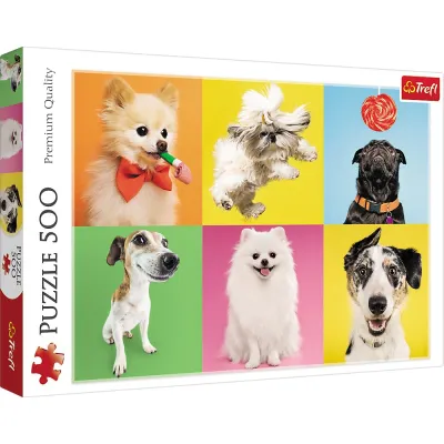 Puzzle Trefl Kolaż Psy 500 el.