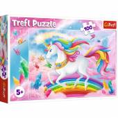 Puzzle Trefl 100  el. W kryształowym świecie jednorożców 