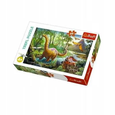 Puzzle Trefl  Wędrówka dinozaurów 60 el.