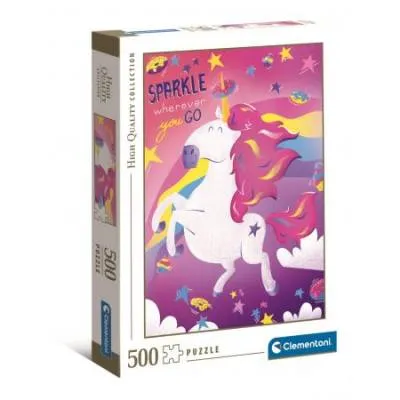 CLEMENTONI puzzle 500 HQ Fantastic Animals Unicorn 35100