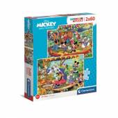 CLEMENTONI puzzle 2x60 SuperKolor Mickey_ Friends 216
