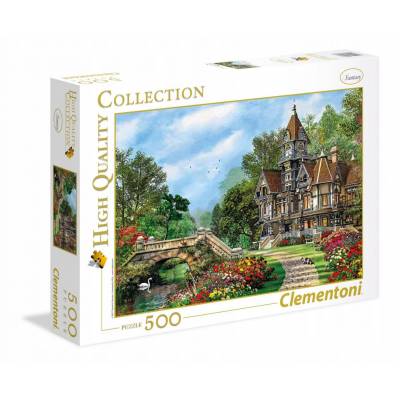 CLEMENTONI puzzle 500 HQ Old Waterway Cottage 35048