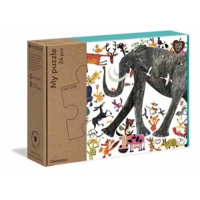 CLEMENTONI Moje puzzle-zwierzęta 24el eko 50165