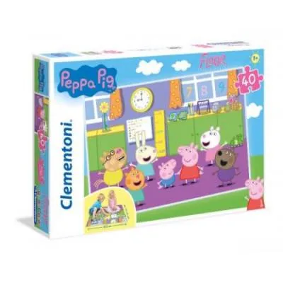 CLEMENTONI puzzle 40 Podłog.SuperKolor PeppaPig 25458