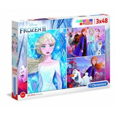 CLEMENTONI puzzle 3x48 Frozen 2 25240