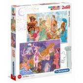 CLEMENTONI puzzle 2x60 Super Olympian Gods 21612