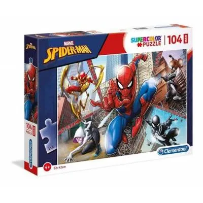 CLEMENTONI puzzle 104 maxi SuperKolor Spiderman 23734