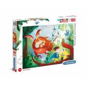 CLEMENTONI puzzle 180 The Dragon and The Knight 29209