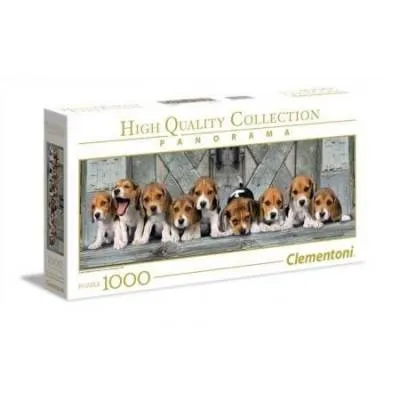 Clementoni puzzle 1000 Panorama pieski Beagles 39435