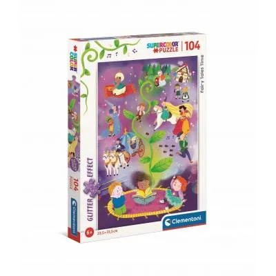 CLEMENTONI puzzle 104 z ozdobami Fairy Tales Time 201