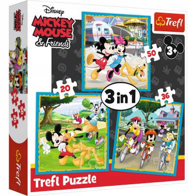 TREFL PUZZLE 3w1 Myszka Miki z przyjaciółmi/Disney 34846