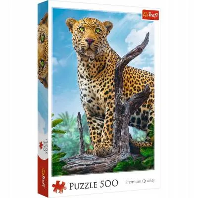 TREFL PUZZLE 500el. Dziki lampart 37332