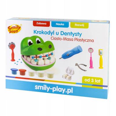 Zestaw ciasto-masy Smily Play Krokodyl u Dentysty