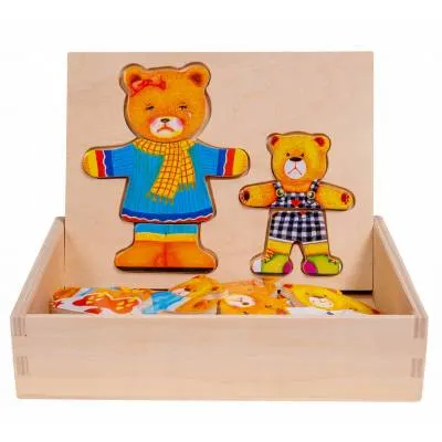 Układanka drewniana 2 misie Smily Play SPW83595 35958