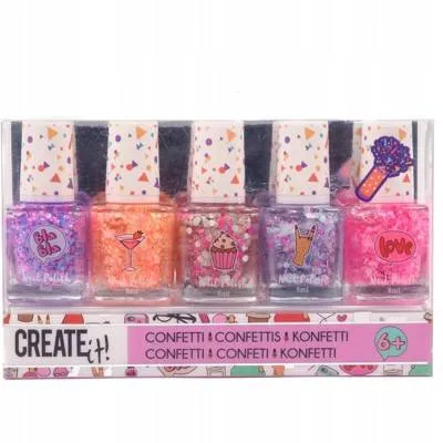 CREATE IT! lakier do paznokci confetti 5-pak 84147