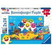 Ravensburger Puzzle 2x24el Baby Shark 051243 