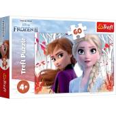 TREFL PUZZLE 60 el.  Zaczarowany świat Anny i Elsy/Froz.17333