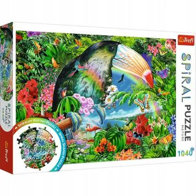 TREFL PUZZLE SPIRALNE 1040 el. TROPIKALNE ZWIERZĘTA