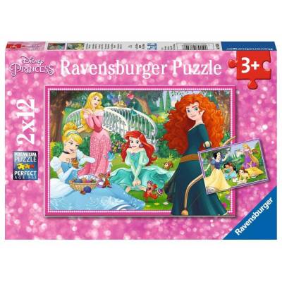 Ravensburger Puzzle Disney Princess W Świecie Księżniczek 2 x 12 el. 076208