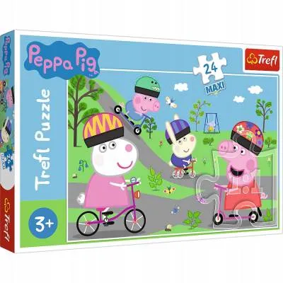 TREFL PUZZLE MAXI 24el. Aktywny dzień świnki Peppy 14330