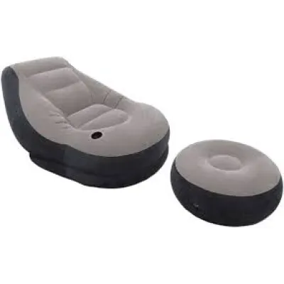 Fotel Dmuchany Materac Podnóżek Pufa Intex 68564