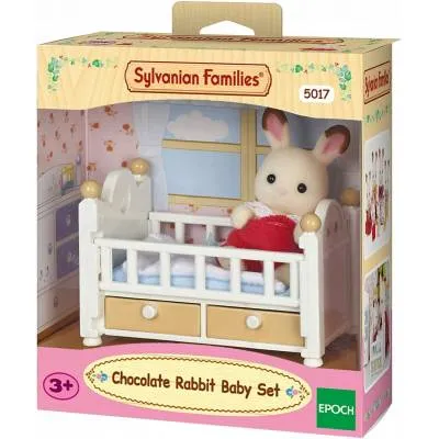 SYLVANIAN zestaw dziecko królik i łóżeczko 05017