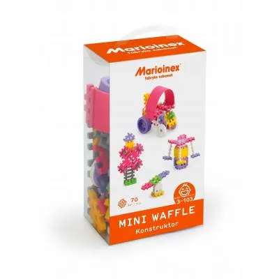 MARIOINEX Klocki wafle mini 70szt dziewczynka 02813