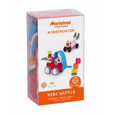 Wafle konstrukcyjne Marioinex Mini Strażak 60 el.