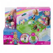 Lalka Barbie Chelsea Boisko piłki nożnej GHK37 27 cm