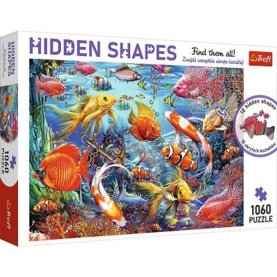Trefl PUZZLE 1060 Podwodne życie Hidden Shapes 10676