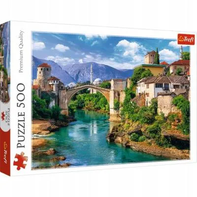 Trefl PUZZLE 500 Most w Mostarze Bośnia 37333