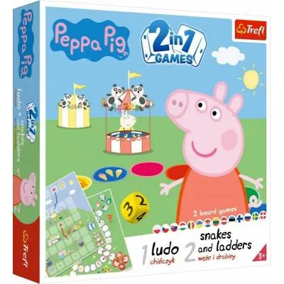 Trefl GRA Chińczyk oraz Węże i drabiny Peppa 02067