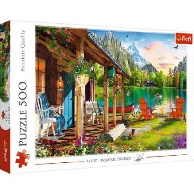 Trefl PUZZLE 500 el Domek w górach 37408