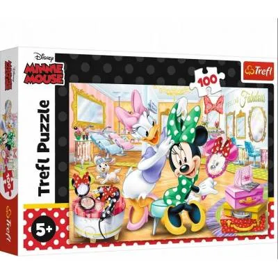 Trefl PUZZLE 100 el Myszka Minnie w salonie 16387