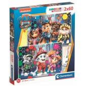 Clementoni puzzle 2x60el SuperKolor Psi Patrol 