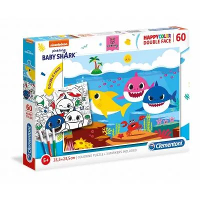 Clementoni puzzle 60 el HappyColor Baby Shark 