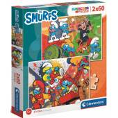 Clementoni puzzle 2x60 el SuperKolor The Smurfs 