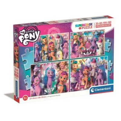 Clementoni puzzle 4w1 SuperKolor My Little Pony 