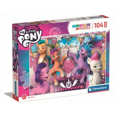 Clementoni puzzle 104 el maxi SuperKolor My Little Pony