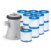 Pompa filtrująca 1250L/h INTEX 28602 29007 i 13 filtrów