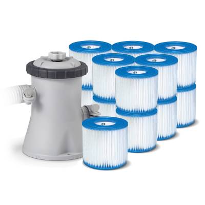 Pompa filtrująca 1250L/h INTEX 28602 29007 i 13 filtrów