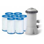 Pompa filtrująca 3785L/h INTEX 28638 29000 + 7 filtrów!