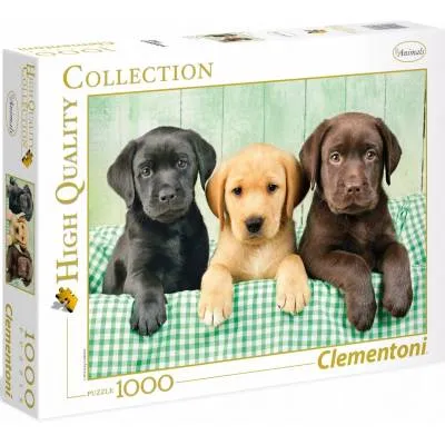 Clementoni puzzle 1000 el Trzy labradory 