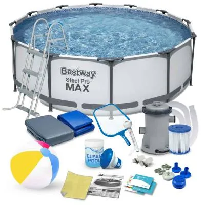 Basen ogrodowy stelażowy 366 x 100 17w1 Bestway 56418
