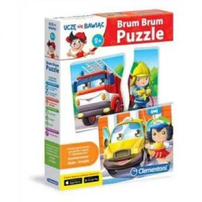 Clementoni Puzzle Pojazdy i zawody Brum Brum 