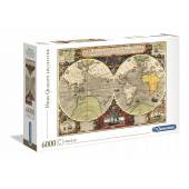 Clementoni puzzle 6000 el HQ Antique Nautical Map 