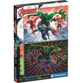 Clementoni puzzle 104 el Glowing Avengers 