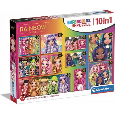 Clementoni puzzle 10w1 Rainbow High 